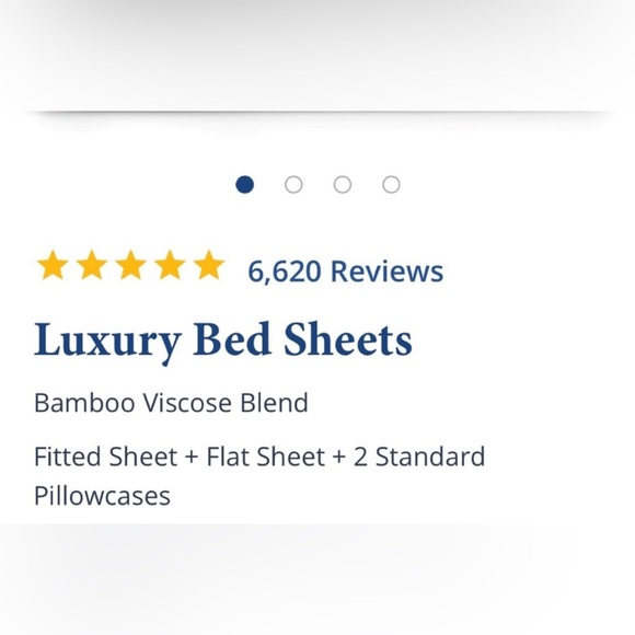 New $169 Luxury Bed Sheets Bamboo Viscose Blend in White - Picture 10 of 10